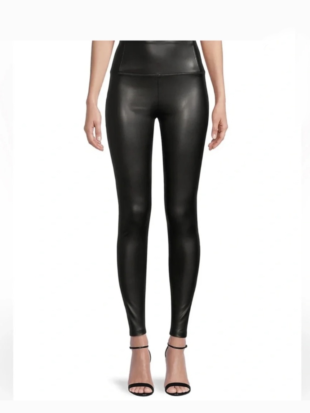 Design Lab Faux Leather Joggers